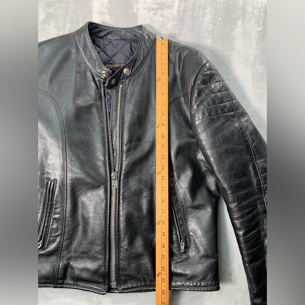 Vintage Bristol Cafe Racer Motorcycle Leather
Black punk - Picture 13 of 14